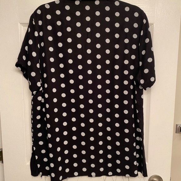 SOLD  AMIRI Polka Dot Tencel Bowling Shirt / Button Up - Picture 2 of 7